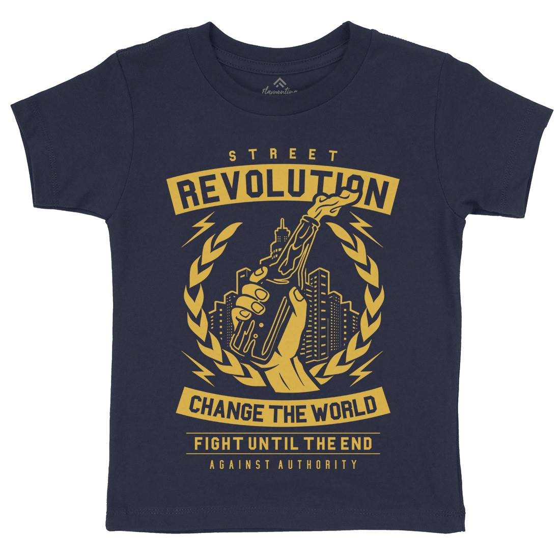 Street Revolution Kids Organic Crew Neck T-Shirt Quotes A287