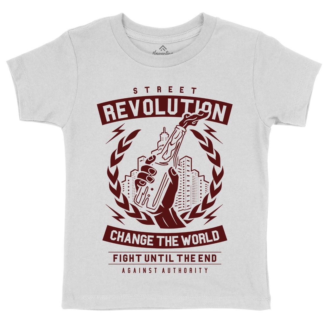 Street Revolution Kids Crew Neck T-Shirt Quotes A287