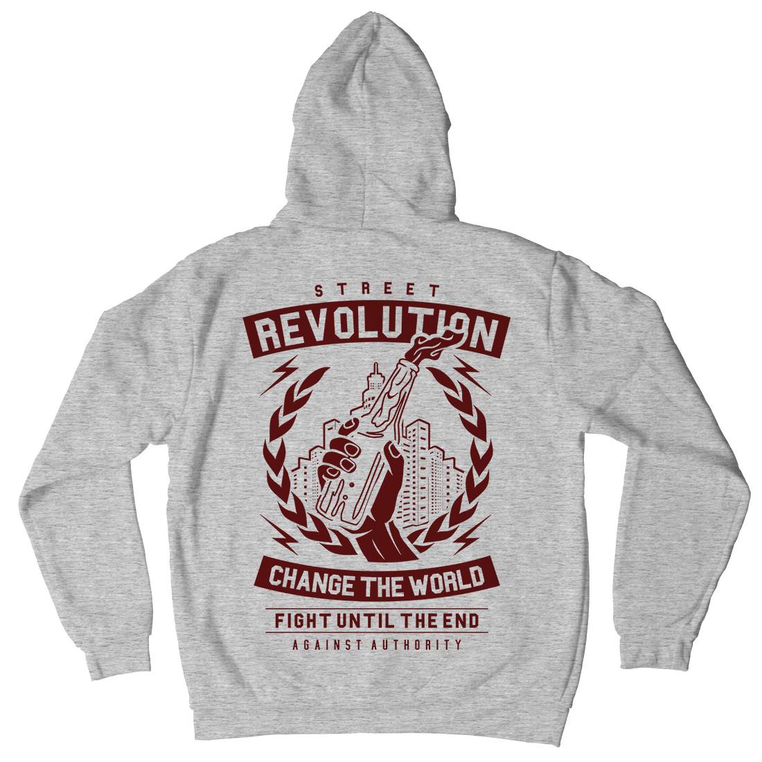 Street Revolution Mens Hoodie With Pocket Quotes A287