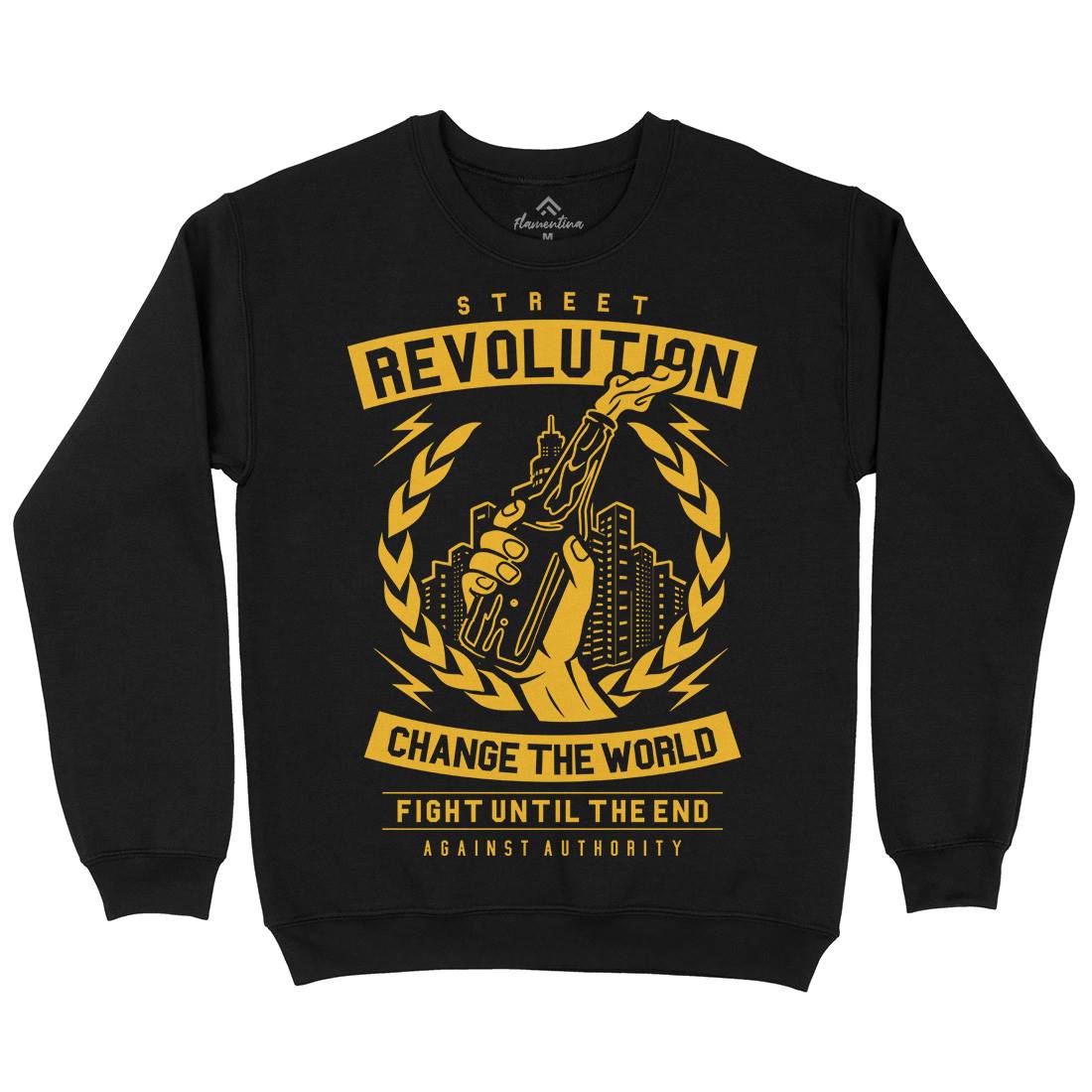 Street Revolution Mens Crew Neck Sweatshirt Quotes A287