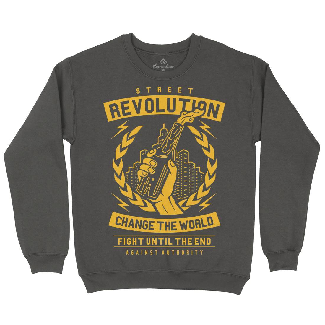 Street Revolution Mens Crew Neck Sweatshirt Quotes A287