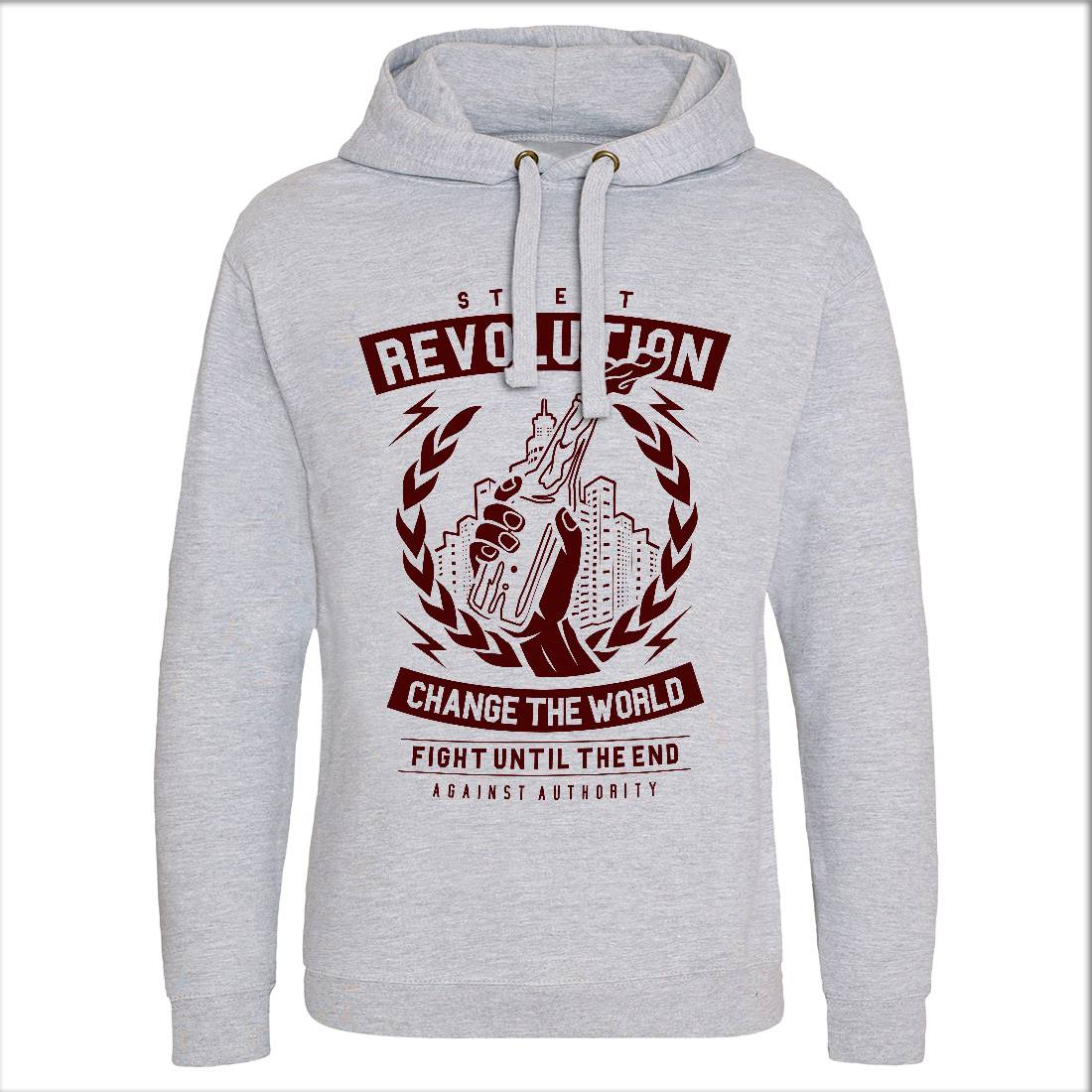 Street Revolution Mens Hoodie Without Pocket Quotes A287