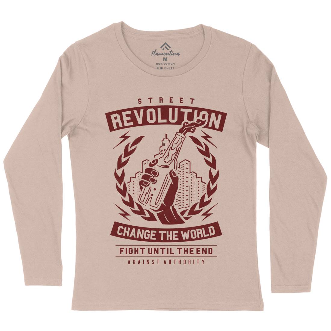 Street Revolution Womens Long Sleeve T-Shirt Quotes A287