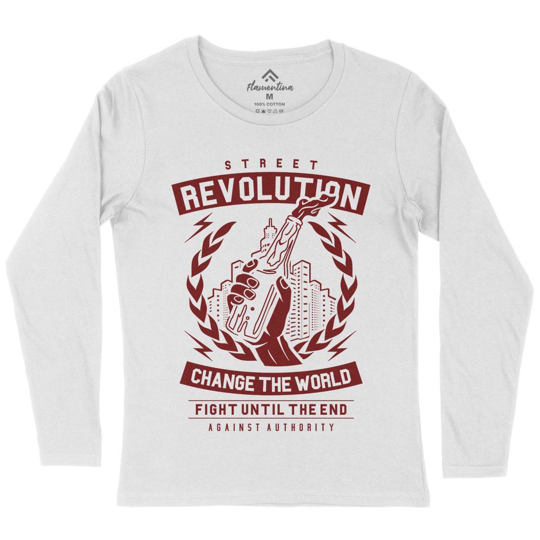 Street Revolution Womens Long Sleeve T-Shirt Quotes A287