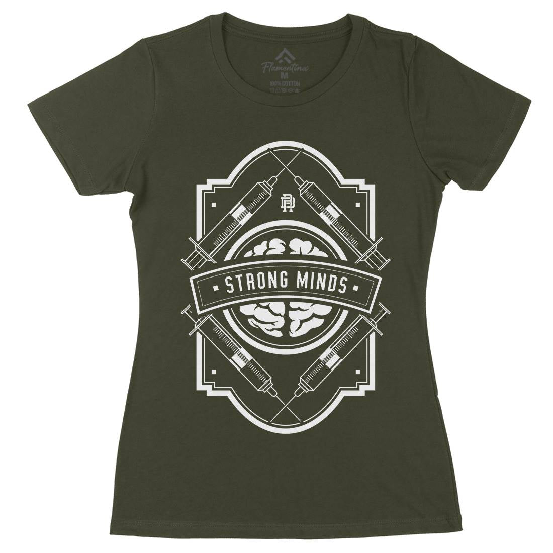 Strong Minds Womens Organic Crew Neck T-Shirt Quotes A288