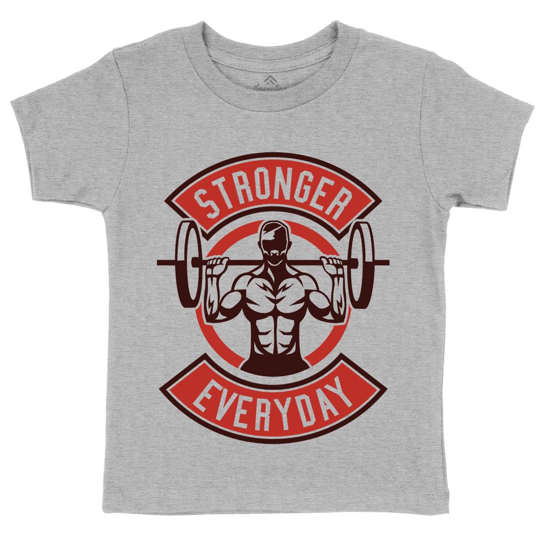 Stronger Everyday Kids Organic Crew Neck T-Shirt Gym A289