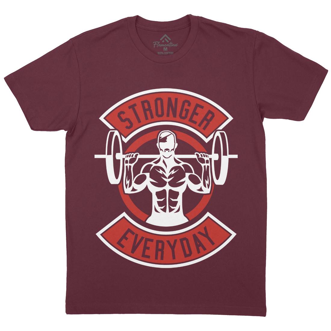 Stronger Everyday Mens Organic Crew Neck T-Shirt Gym A289