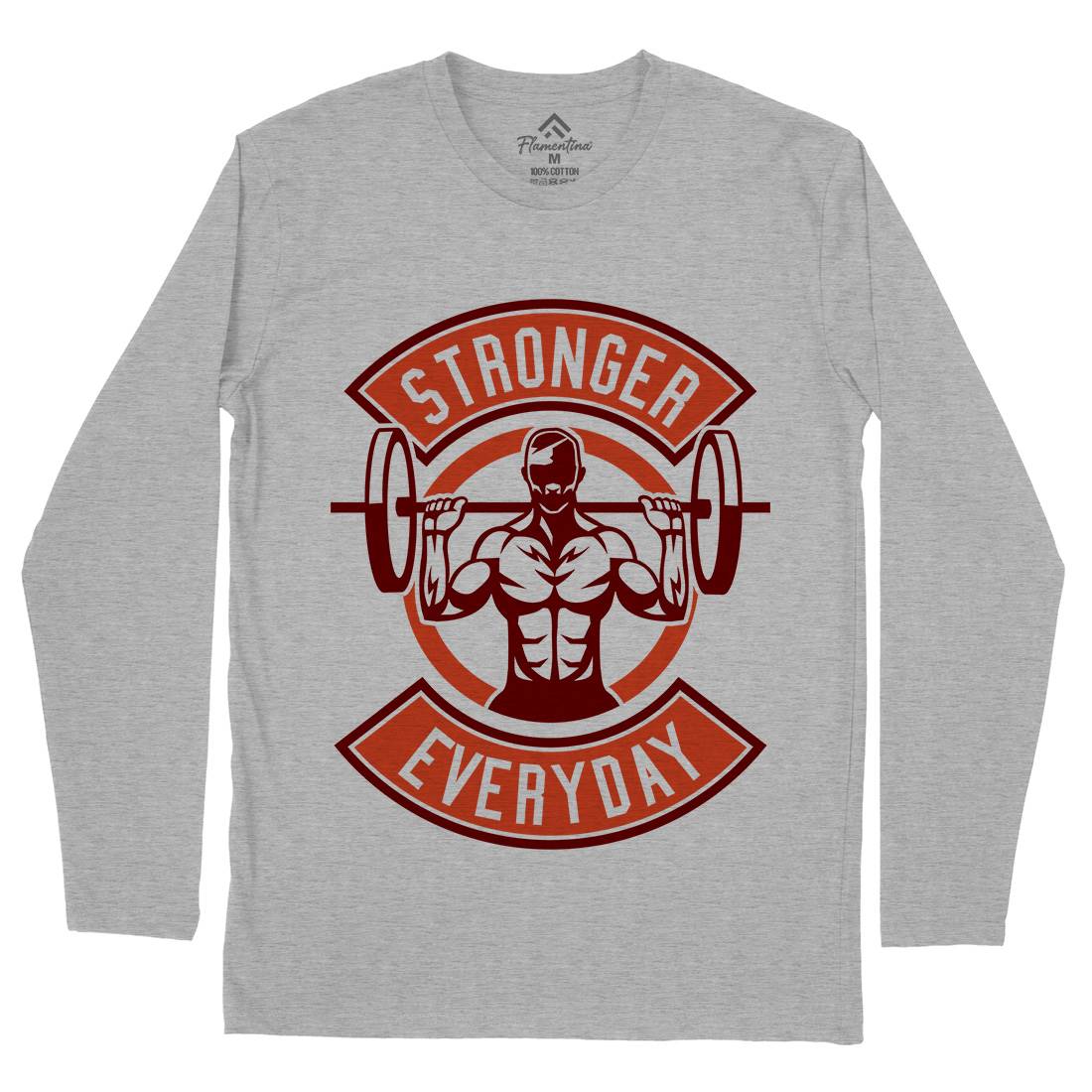 Stronger Everyday Mens Long Sleeve T-Shirt Gym A289