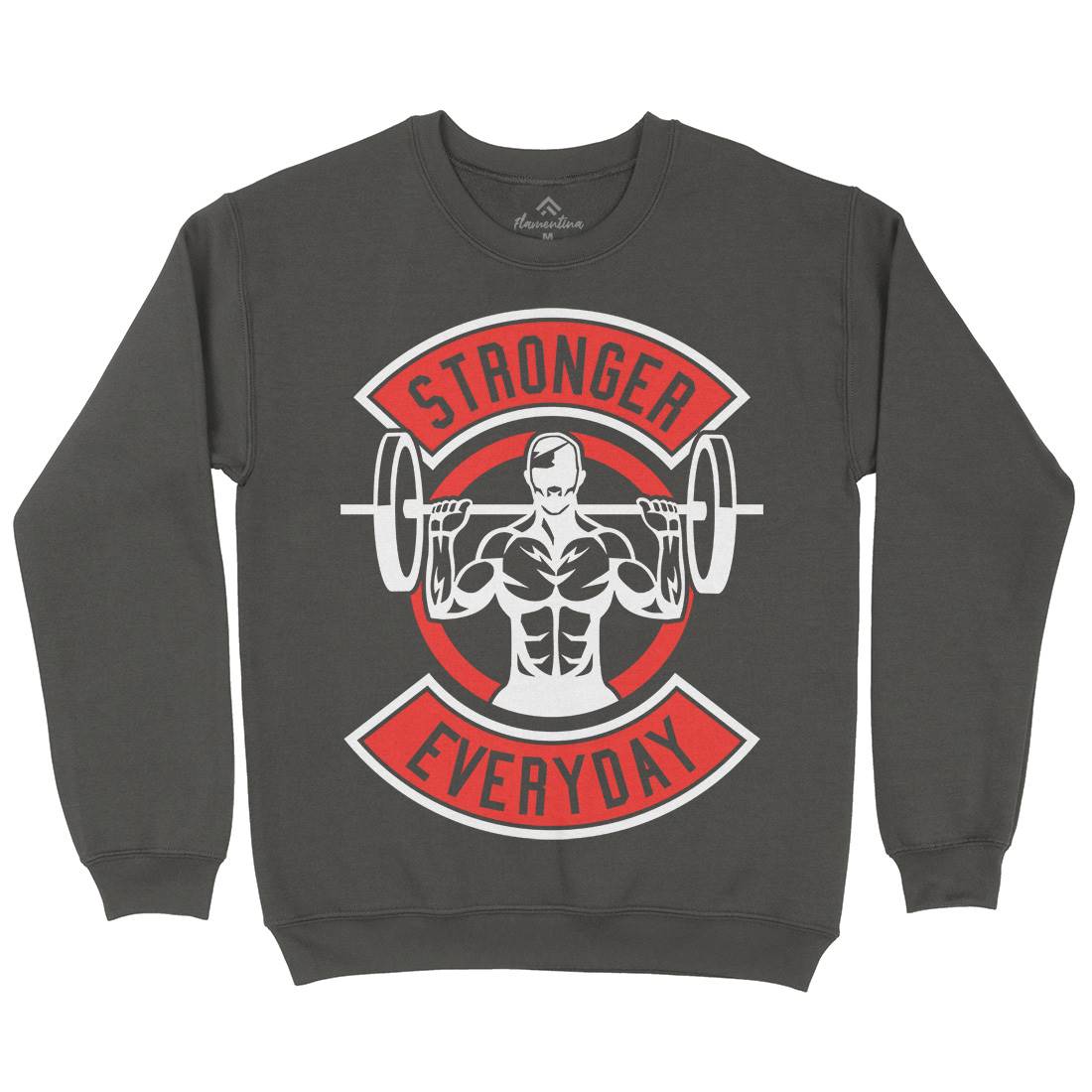 Stronger Everyday Mens Crew Neck Sweatshirt Gym A289