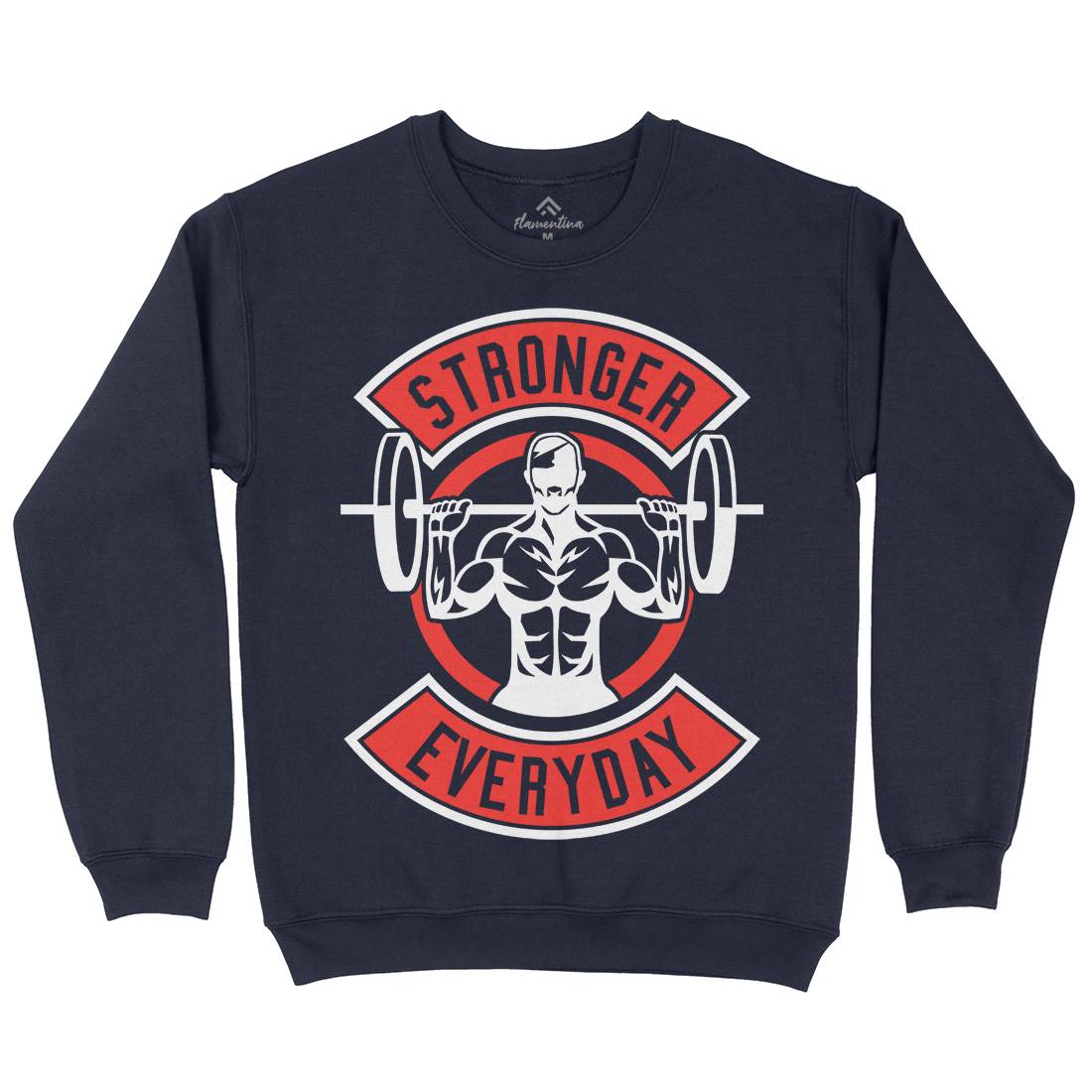 Stronger Everyday Mens Crew Neck Sweatshirt Gym A289