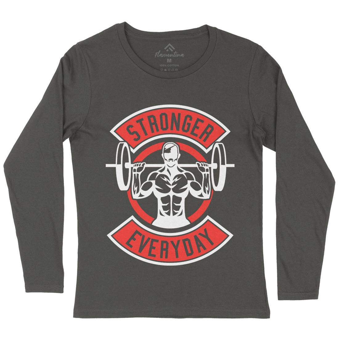 Stronger Everyday Womens Long Sleeve T-Shirt Gym A289