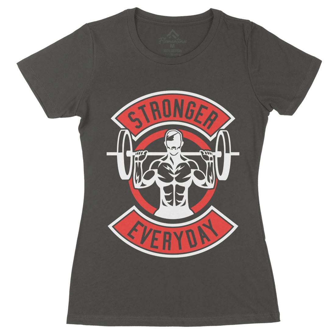 Stronger Everyday Womens Organic Crew Neck T-Shirt Gym A289