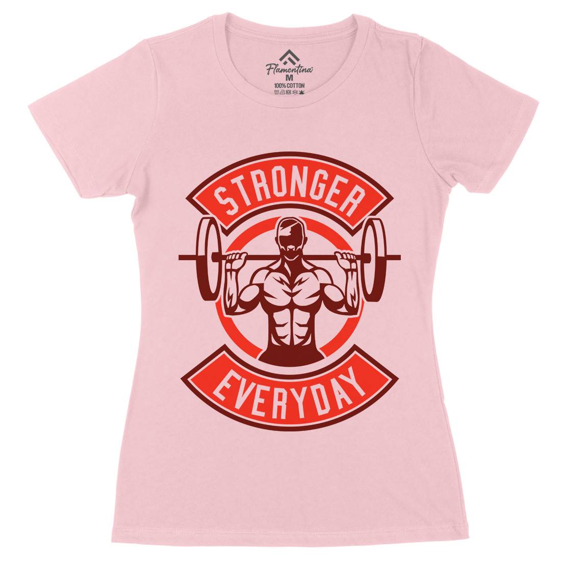 Stronger Everyday Womens Organic Crew Neck T-Shirt Gym A289