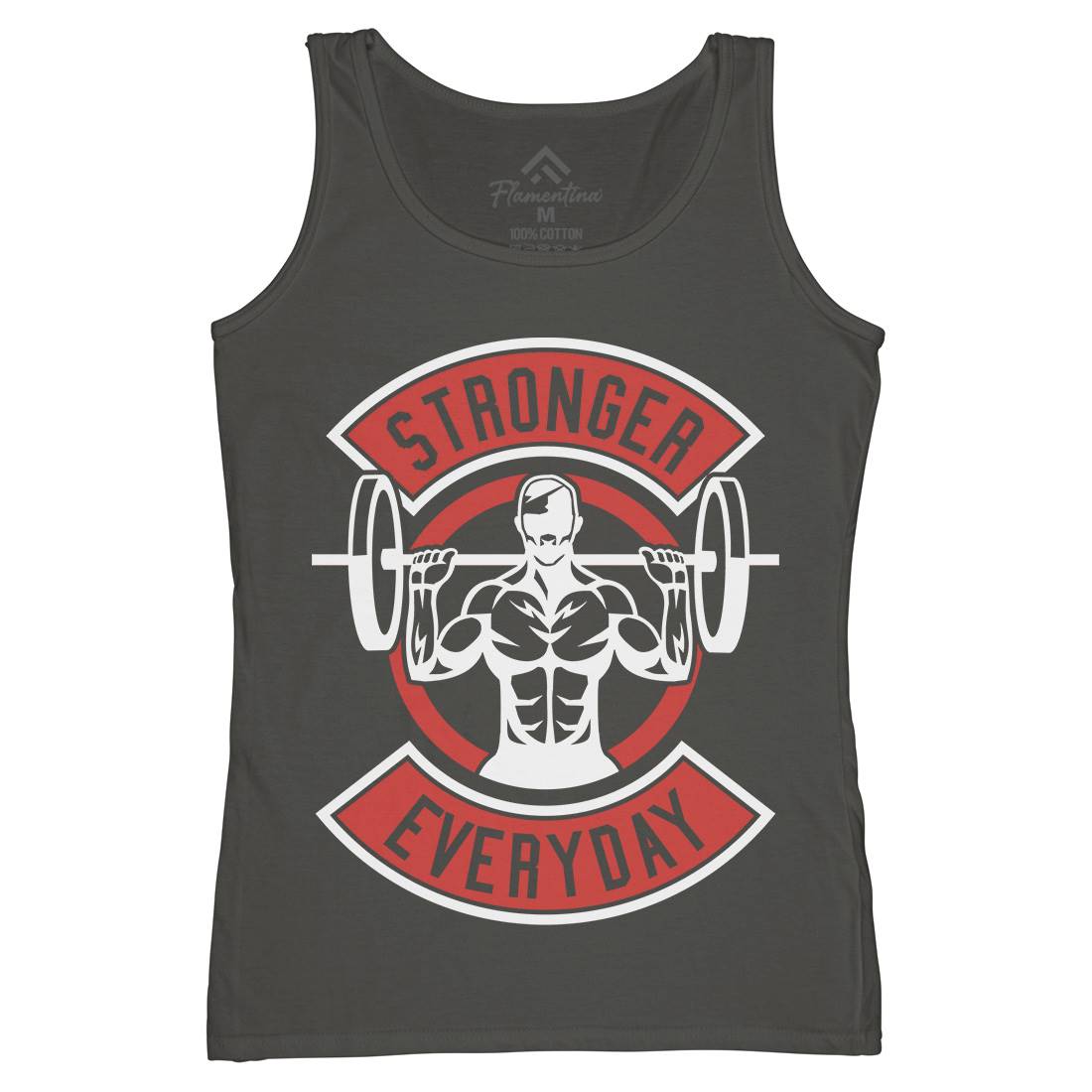 Stronger Everyday Womens Organic Tank Top Vest Gym A289