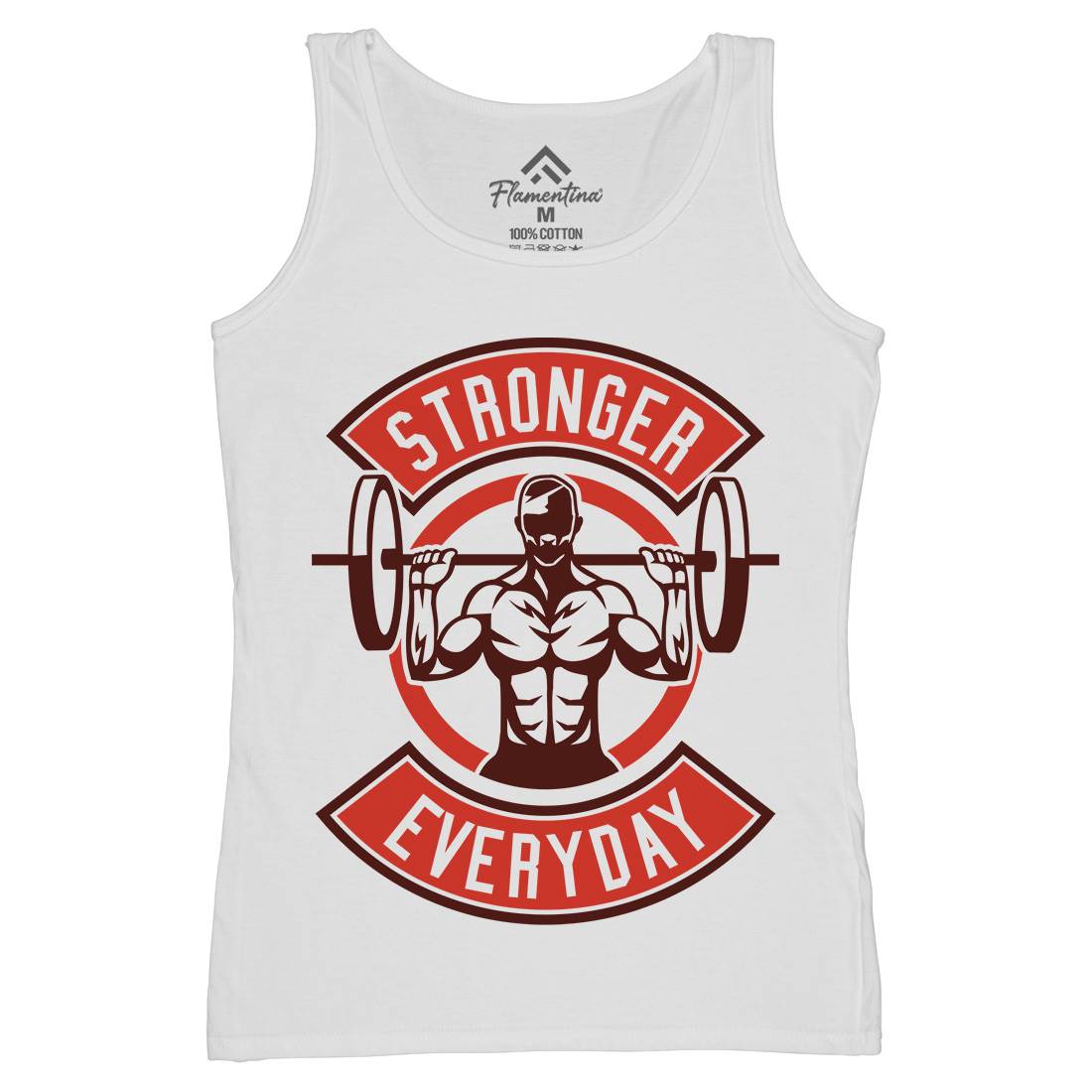 Stronger Everyday Womens Organic Tank Top Vest Gym A289