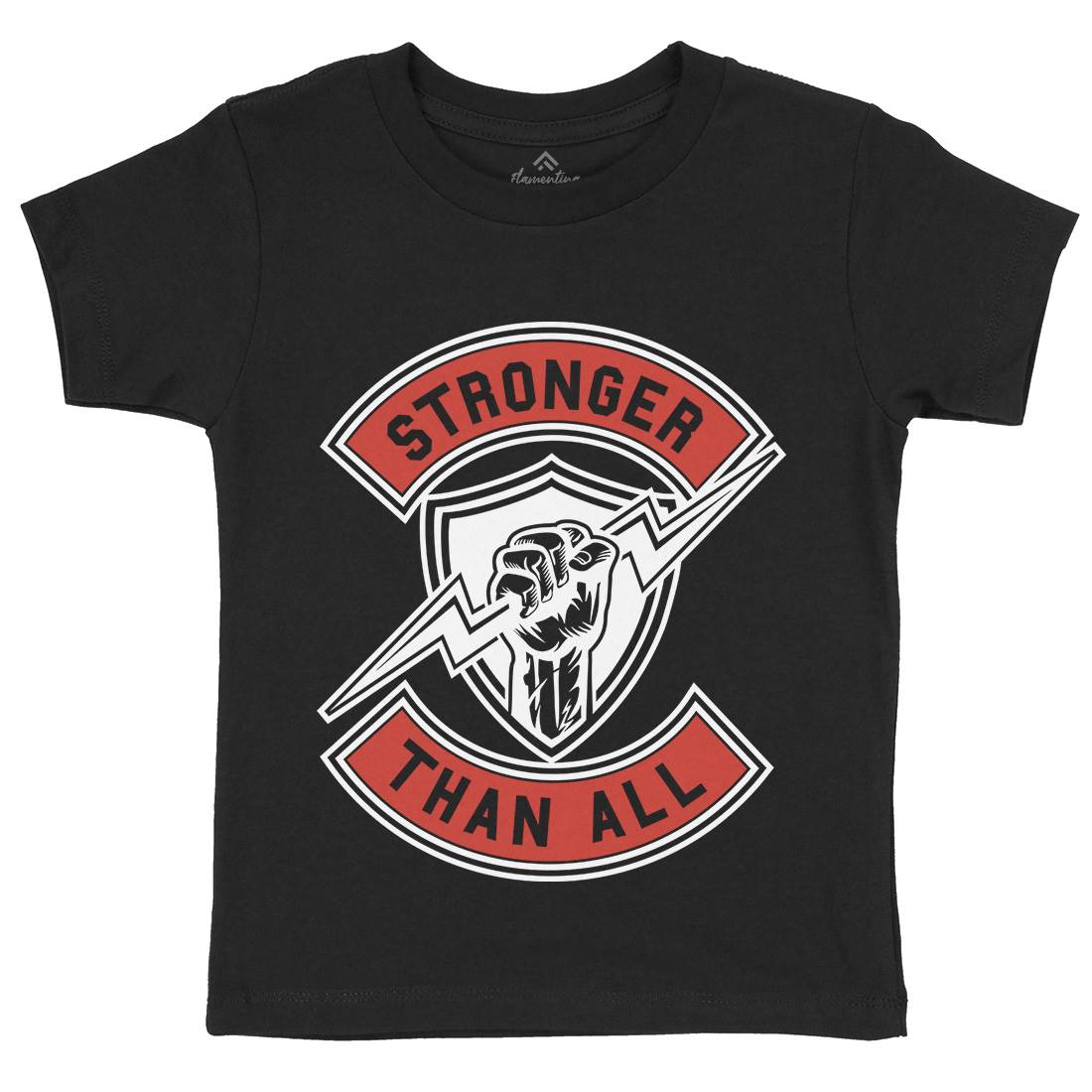 Stronger Than All Kids Organic Crew Neck T-Shirt Gym A290