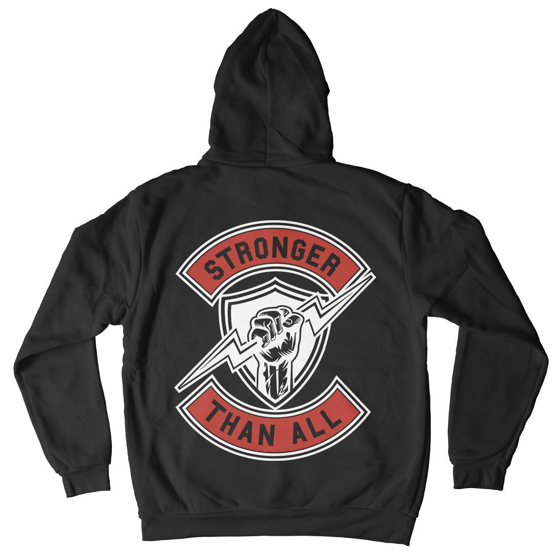 Stronger Than All Kids Crew Neck Hoodie Gym A290