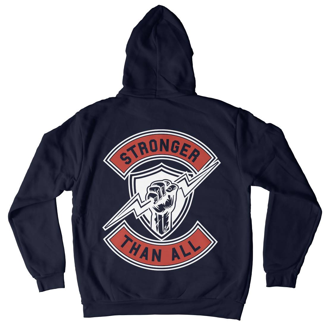 Stronger Than All Mens Hoodie With Pocket Gym A290