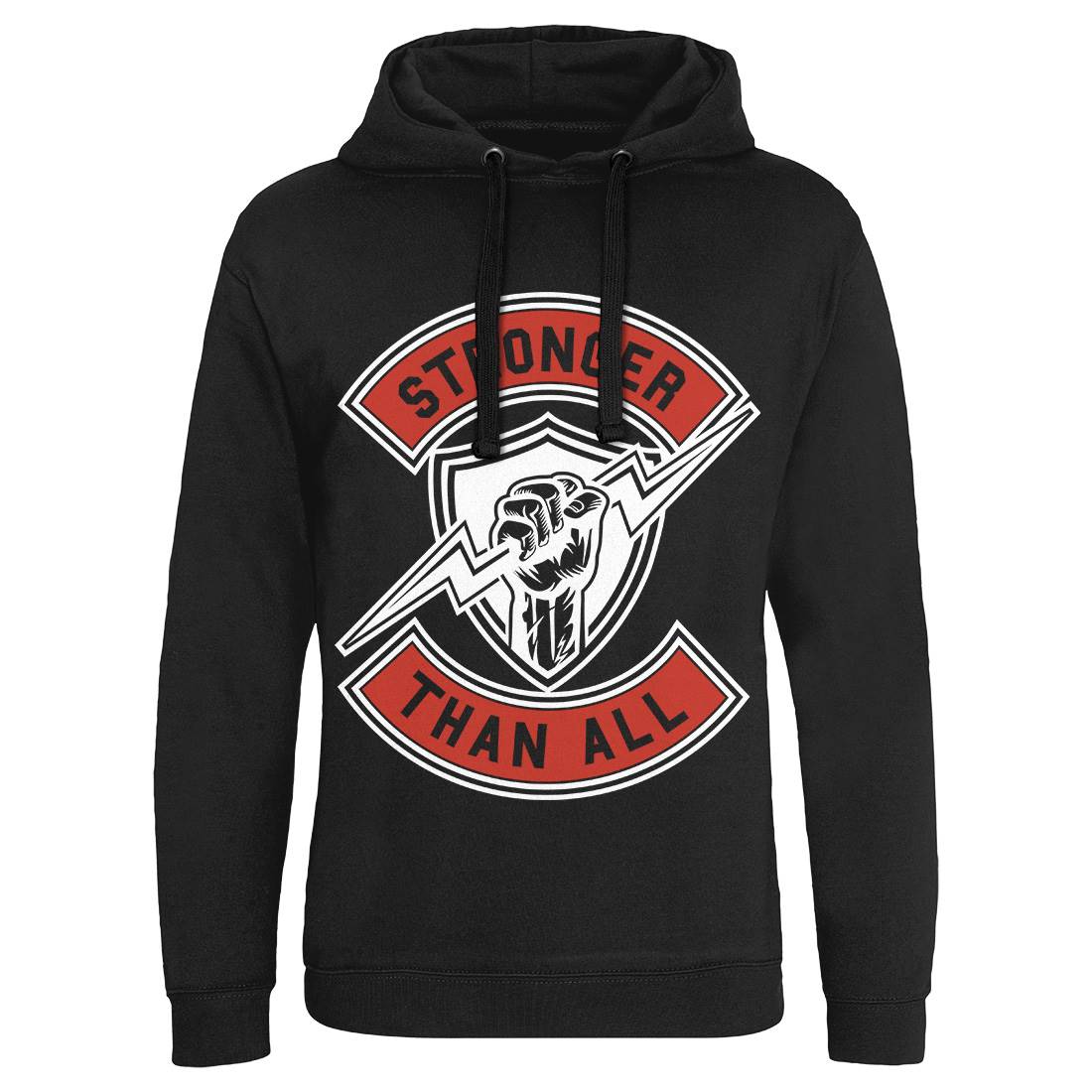 Stronger Than All Mens Hoodie Without Pocket Gym A290