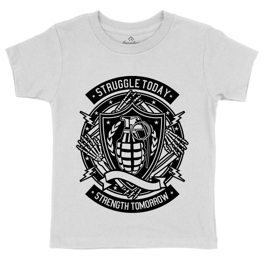 Struggle Today Kids Crew Neck T-Shirt Gym A291