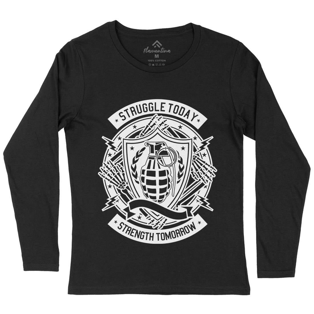 Struggle Today Womens Long Sleeve T-Shirt Gym A291