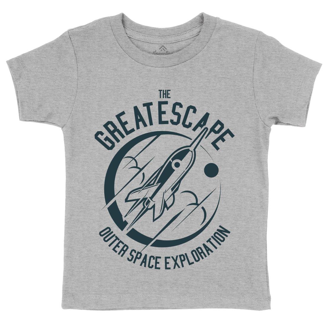Great Escape Kids Crew Neck T-Shirt Space A292