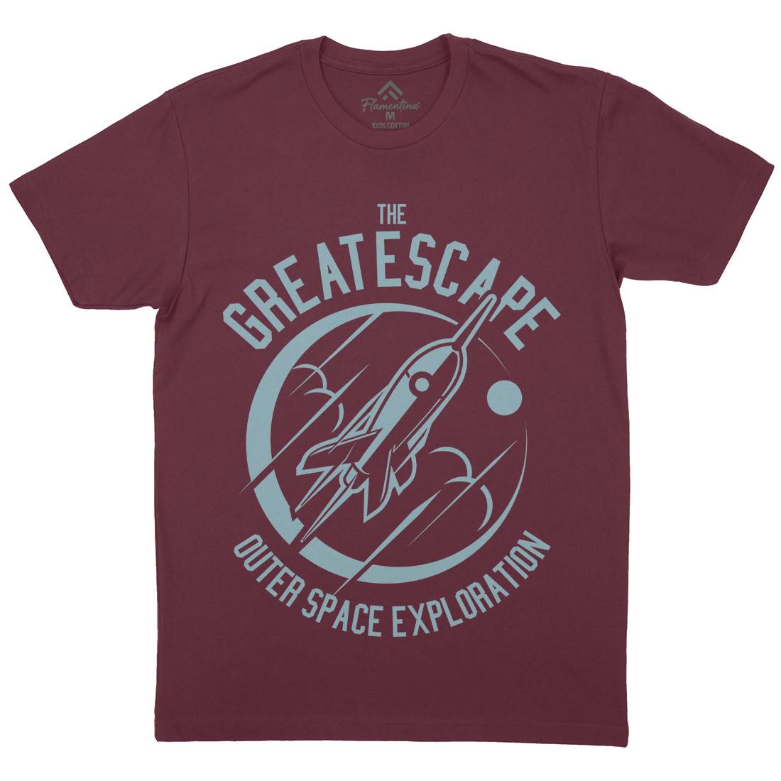 Great Escape Mens Crew Neck T-Shirt Space A292