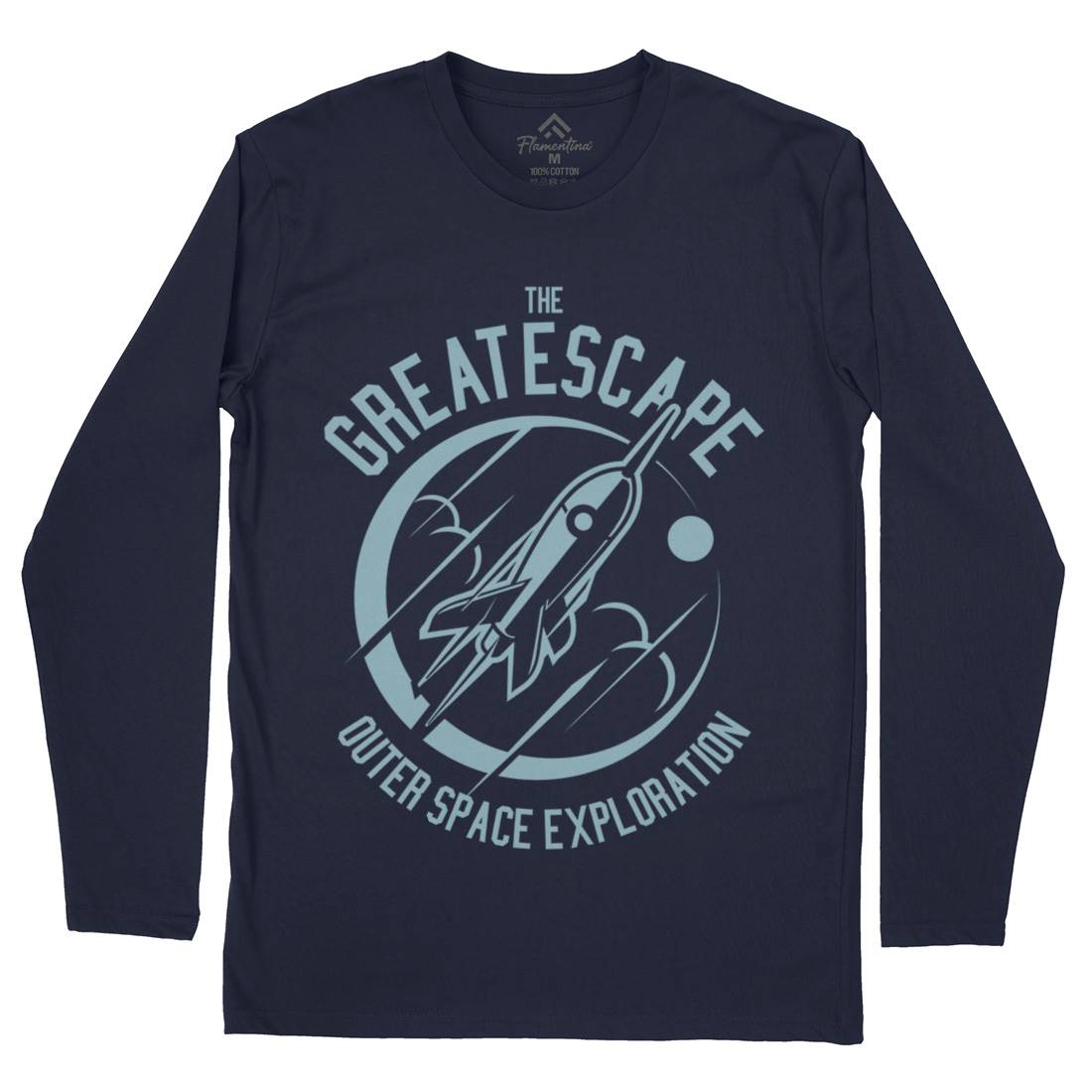 Great Escape Mens Long Sleeve T-Shirt Space A292