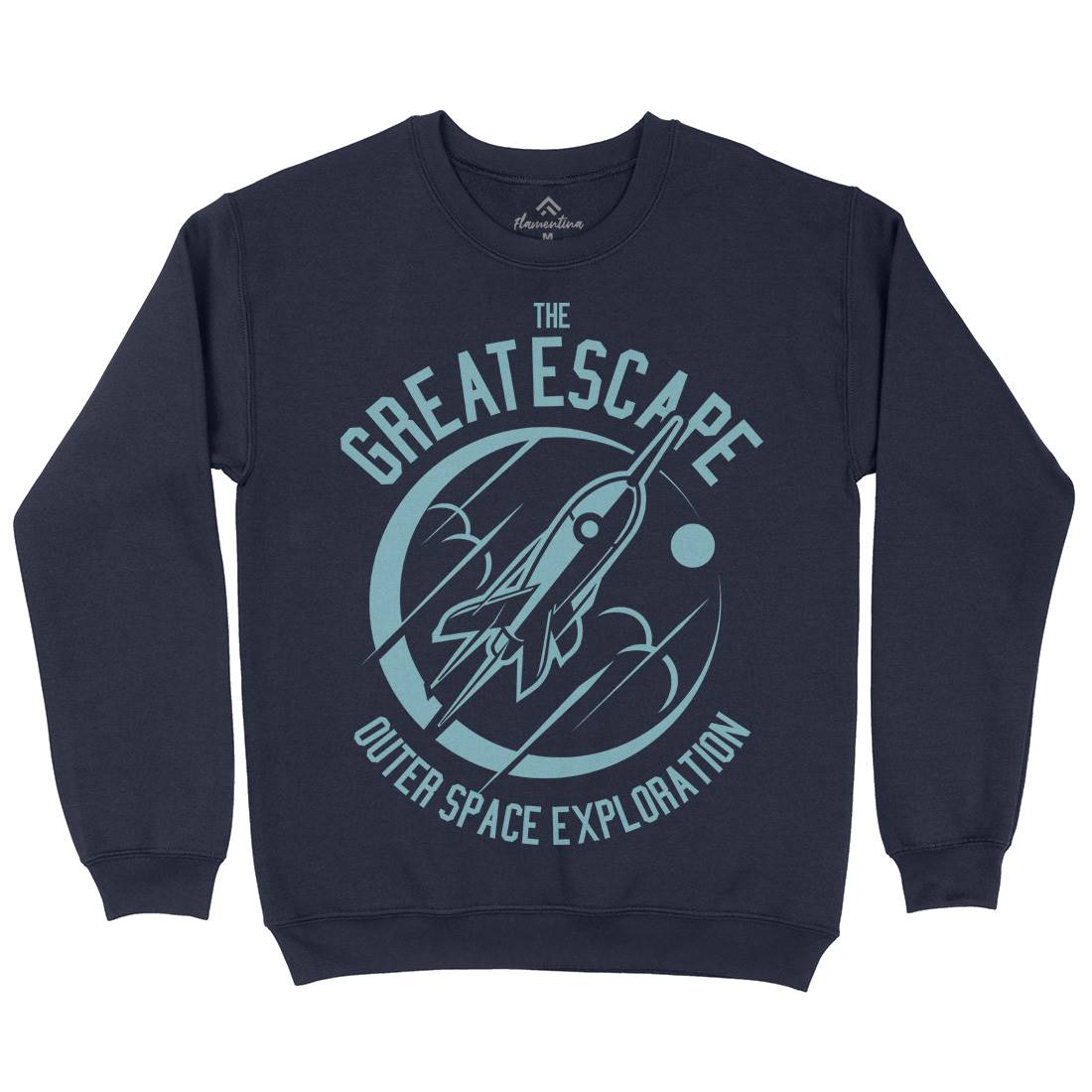 Great Escape Mens Crew Neck Sweatshirt Space A292