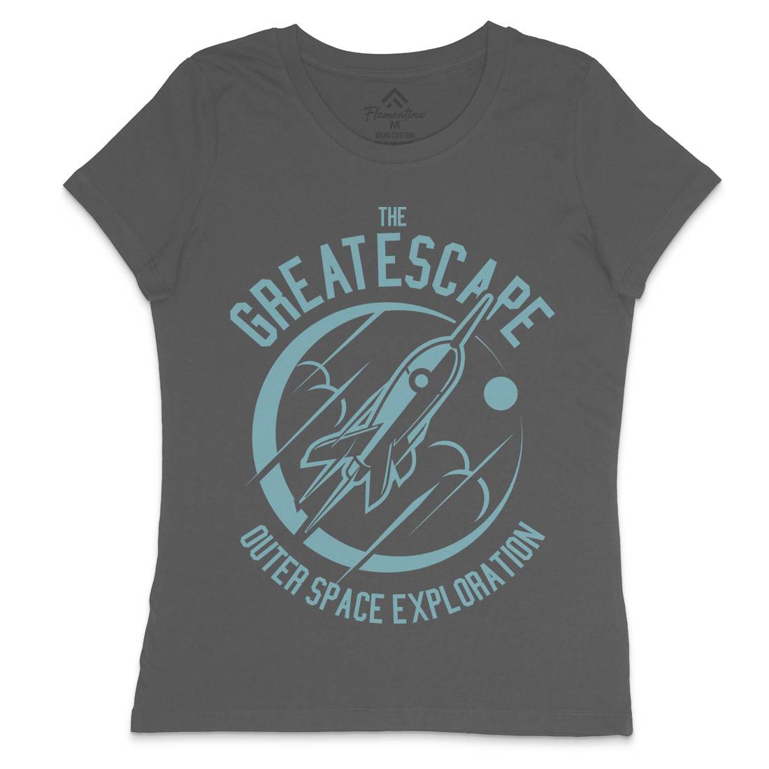 Great Escape Womens Crew Neck T-Shirt Space A292