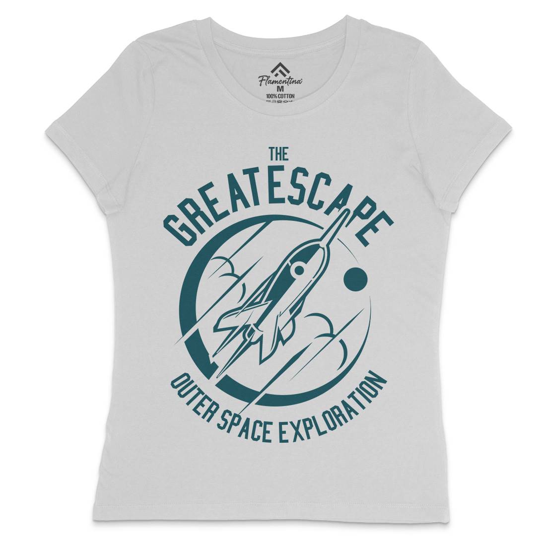 Great Escape Womens Crew Neck T-Shirt Space A292