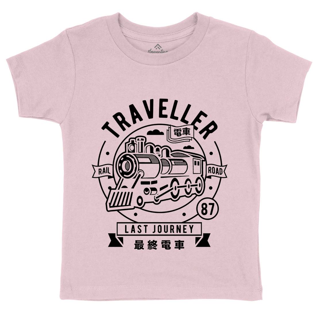 Traveller Kids Crew Neck T-Shirt Vehicles A294