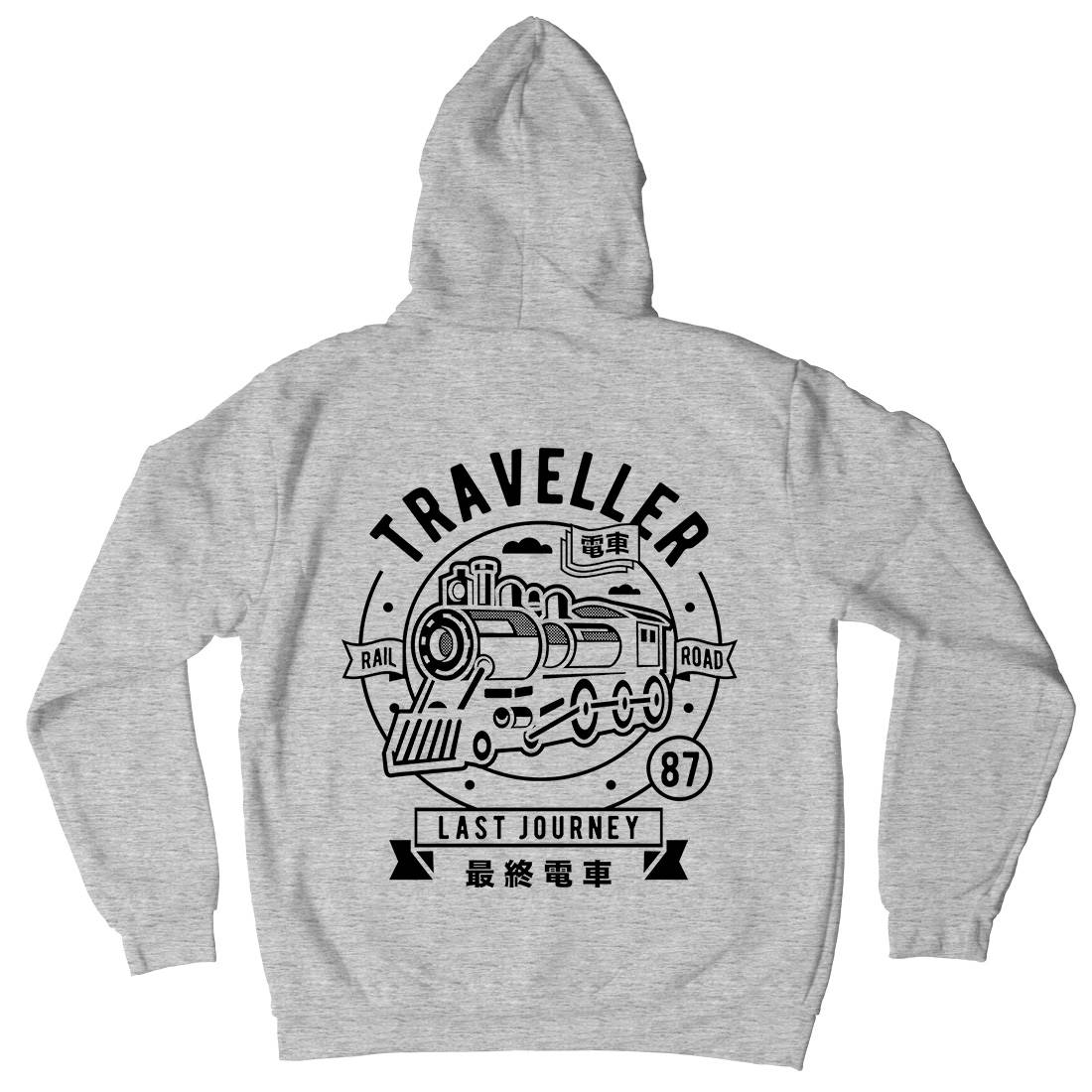 Traveller Mens Hoodie With Pocket Vehicles A294