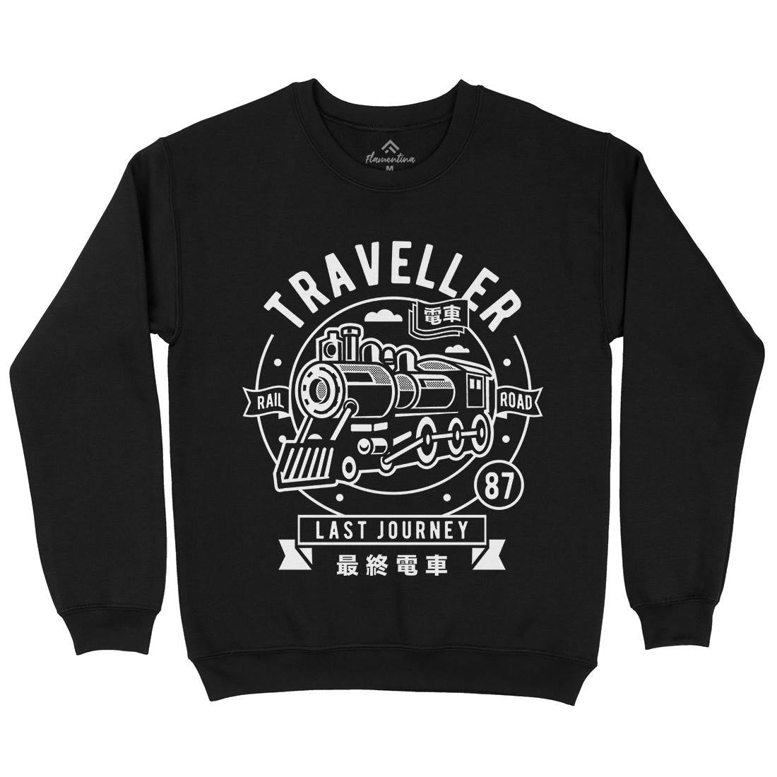 Traveller Mens Crew Neck Sweatshirt Vehicles A294