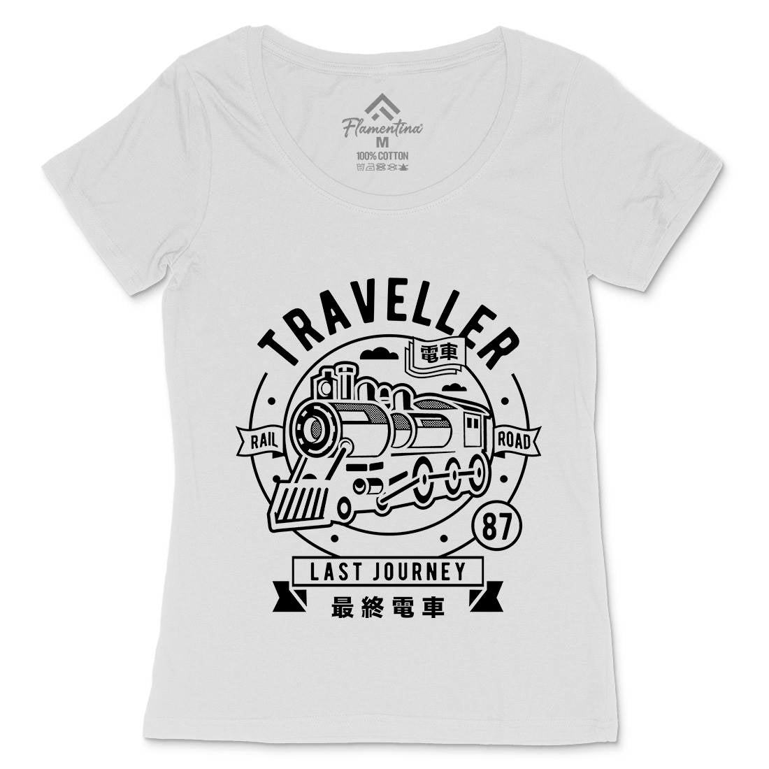 Traveller Womens Scoop Neck T-Shirt Vehicles A294