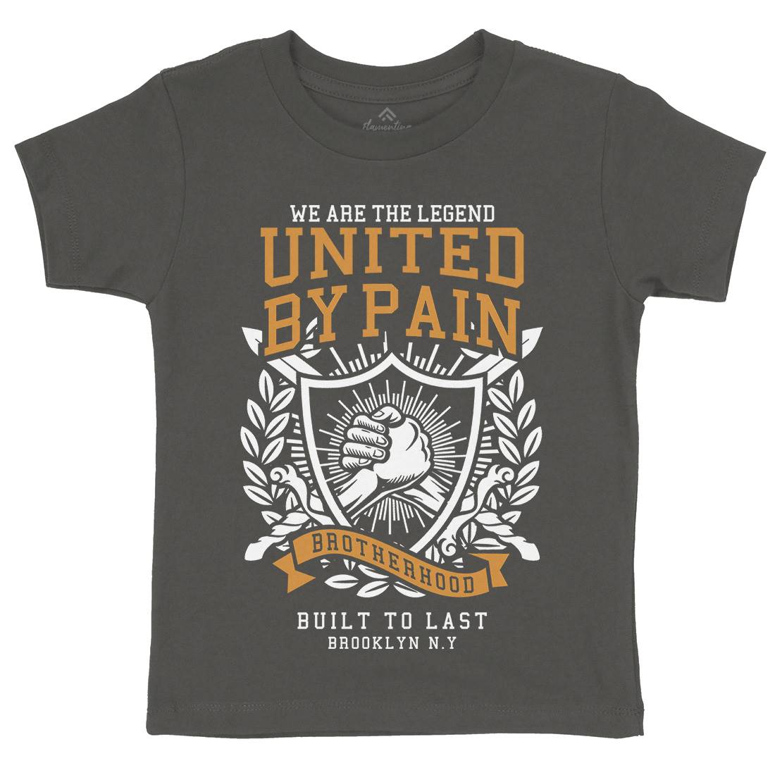 United By Pain Kids Crew Neck T-Shirt Gym A297