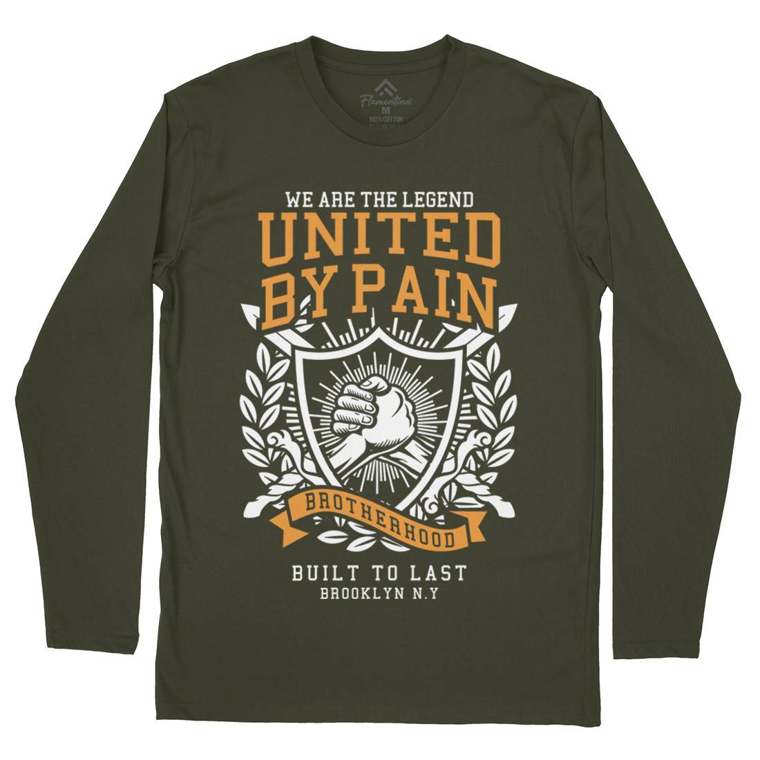 United By Pain Mens Long Sleeve T-Shirt Gym A297