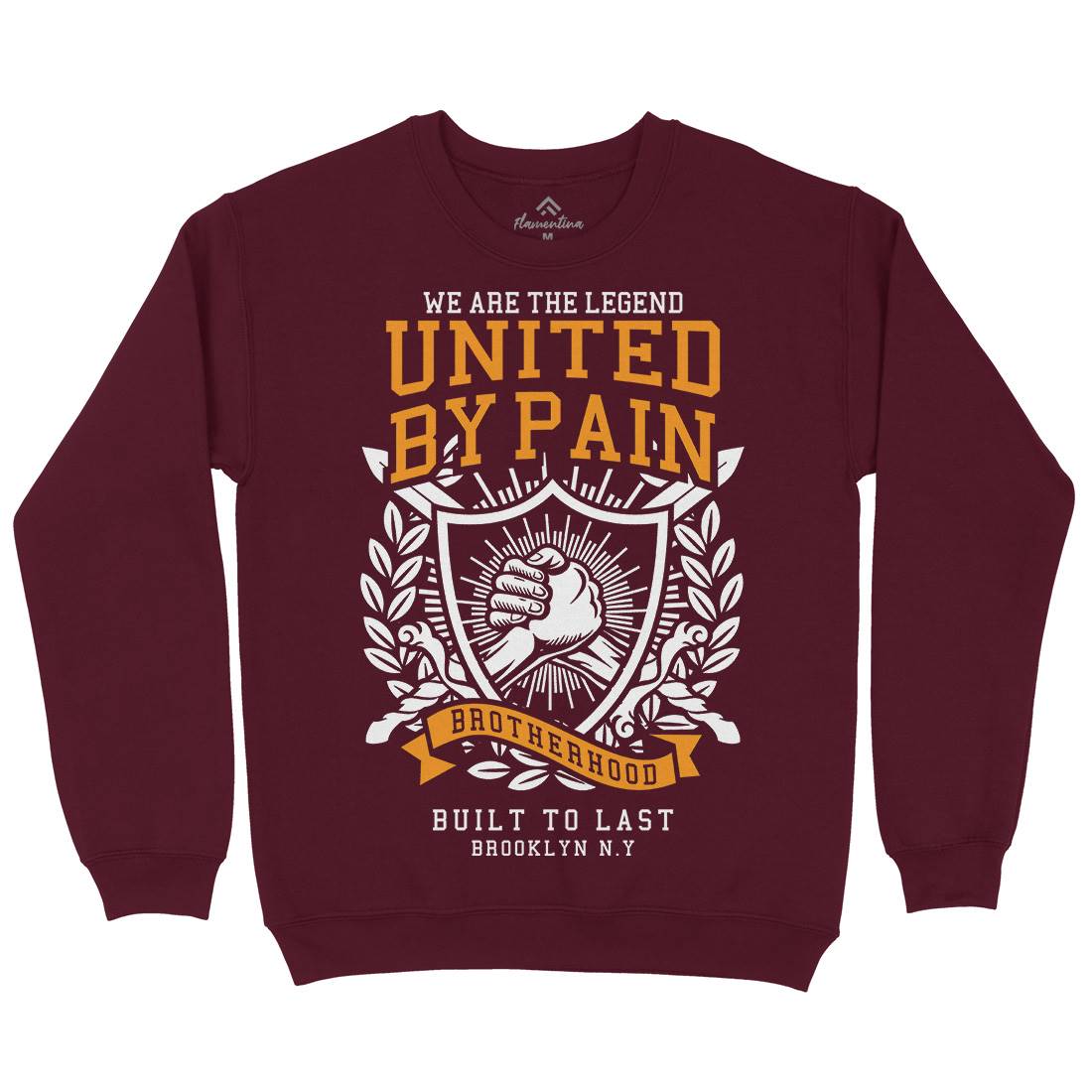 United By Pain Mens Crew Neck Sweatshirt Gym A297