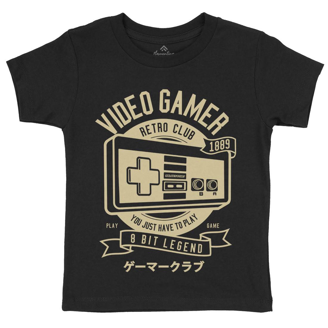Video Gamer Kids Crew Neck T-Shirt Geek A298