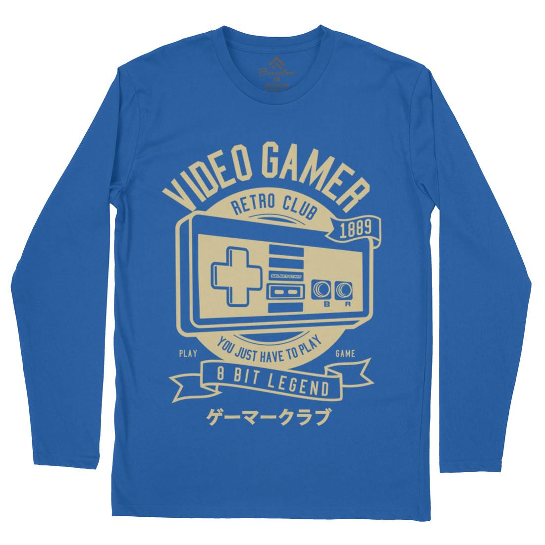 Video Gamer Mens Long Sleeve T-Shirt Geek A298