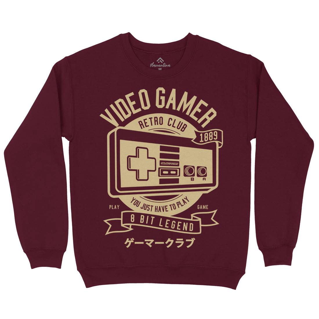 Video Gamer Kids Crew Neck Sweatshirt Geek A298
