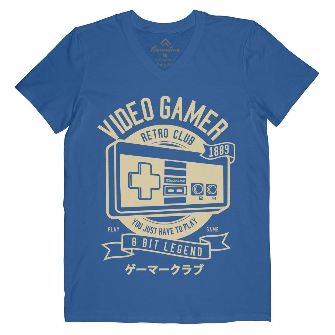 Video Gamer Mens V-Neck T-Shirt Geek A298