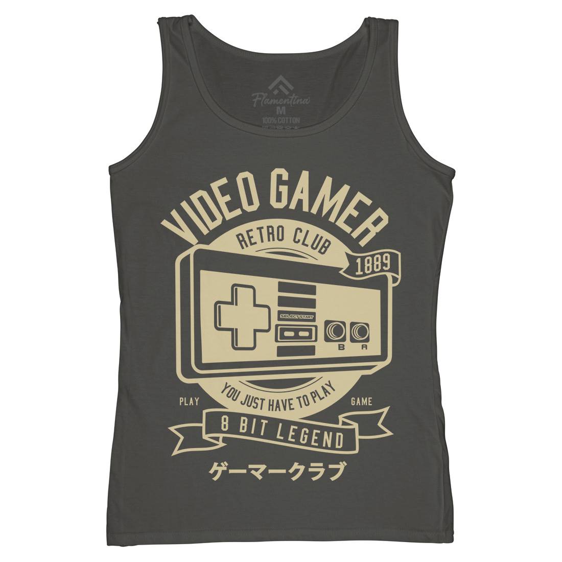 Video Gamer Womens Organic Tank Top Vest Geek A298