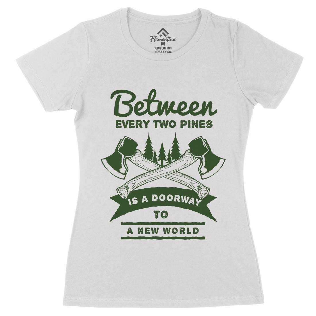 A New World Womens Organic Crew Neck T-Shirt Nature A301