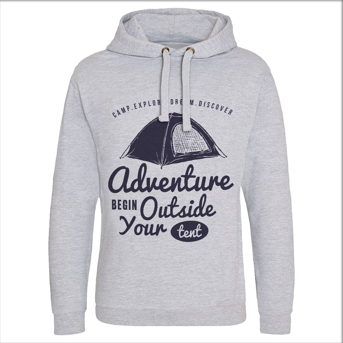 Adventure Begin Mens Hoodie Without Pocket Nature A302