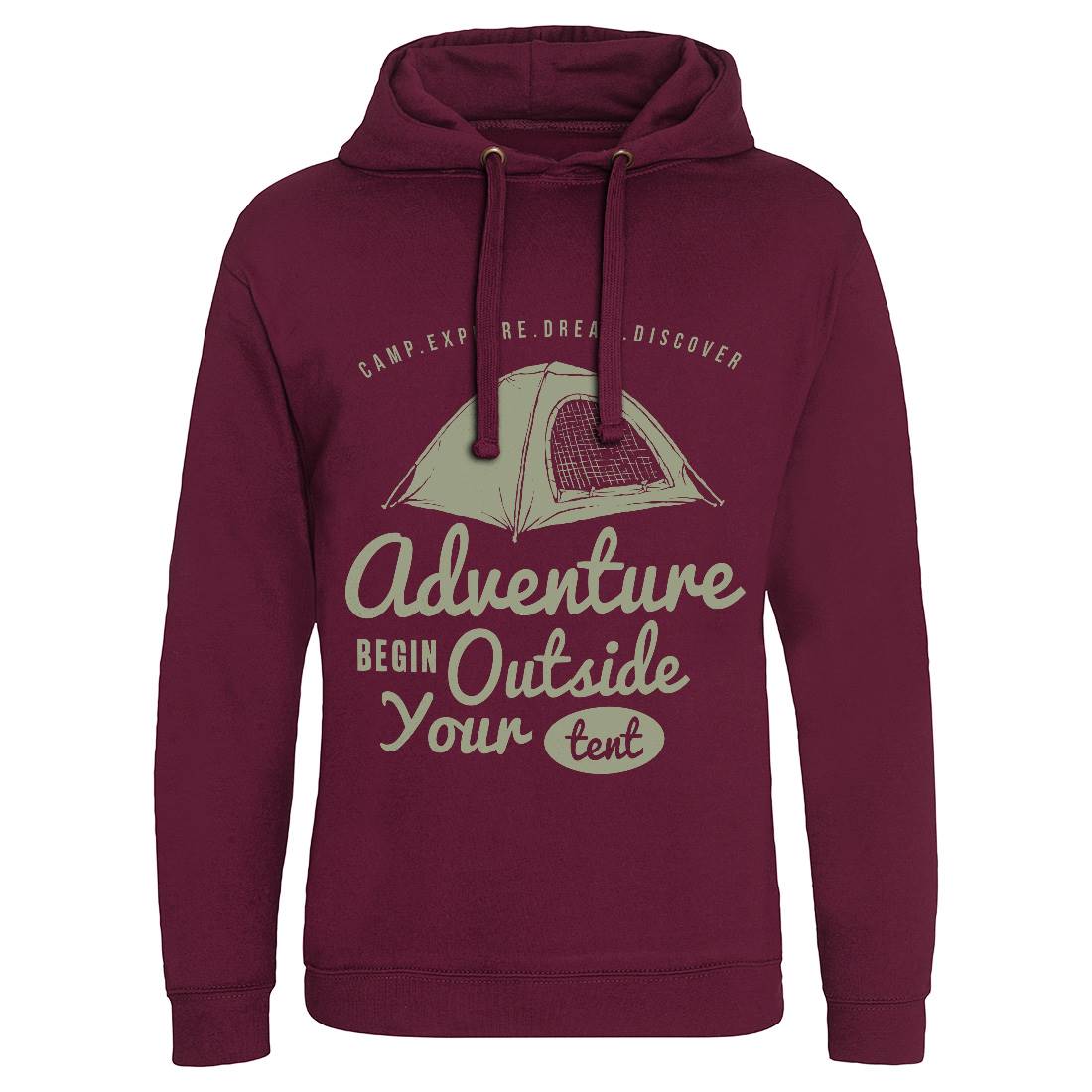 Adventure Begin Mens Hoodie Without Pocket Nature A302