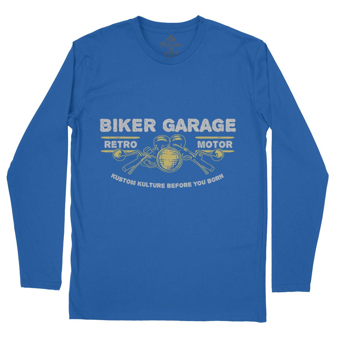 Biker Garage Mens Long Sleeve T-Shirt Motorcycles A303