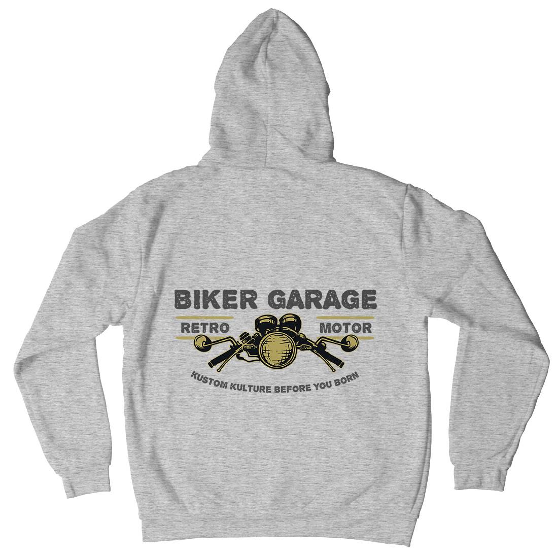 Biker Garage Kids Crew Neck Hoodie Motorcycles A303