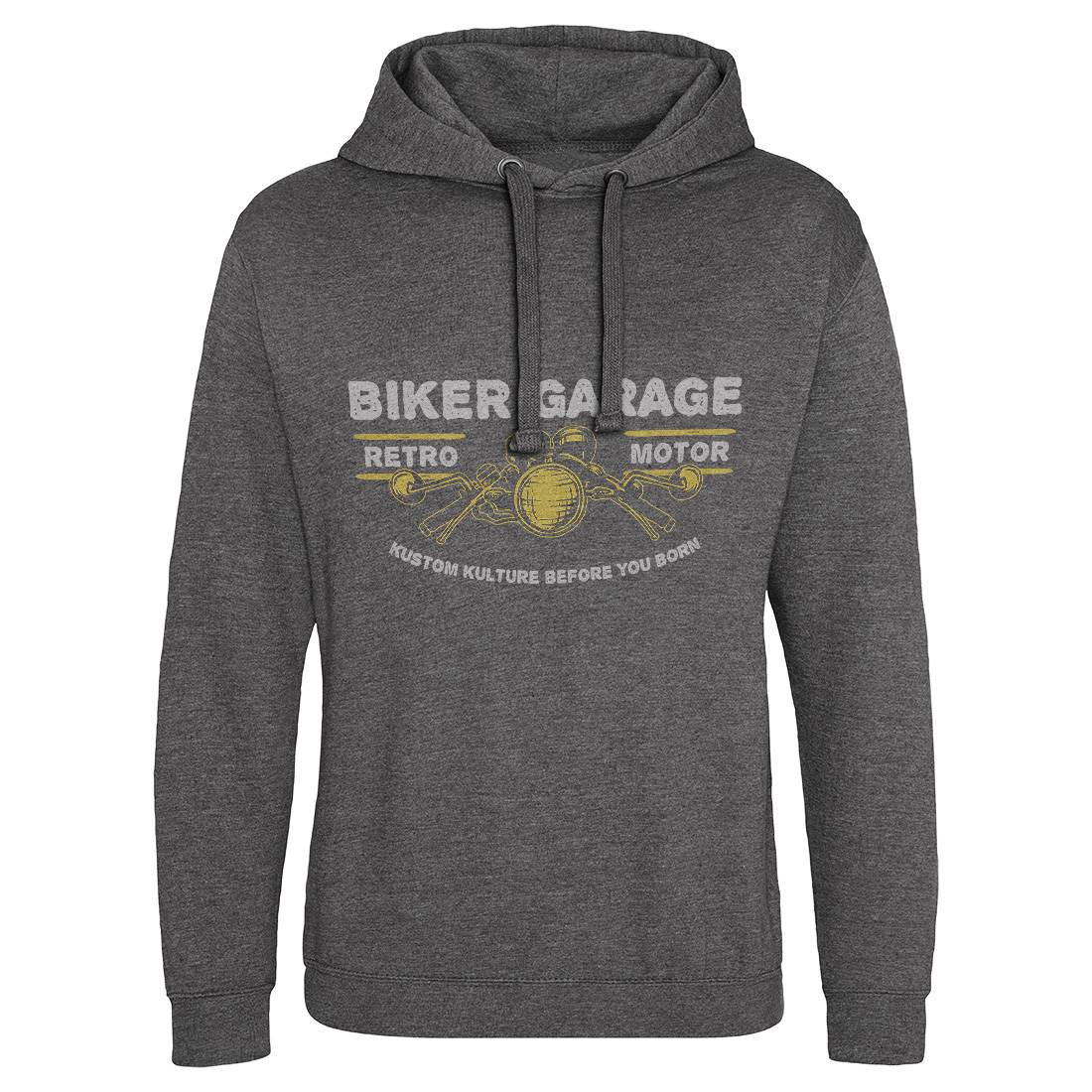 Biker Garage Mens Hoodie Without Pocket Motorcycles A303