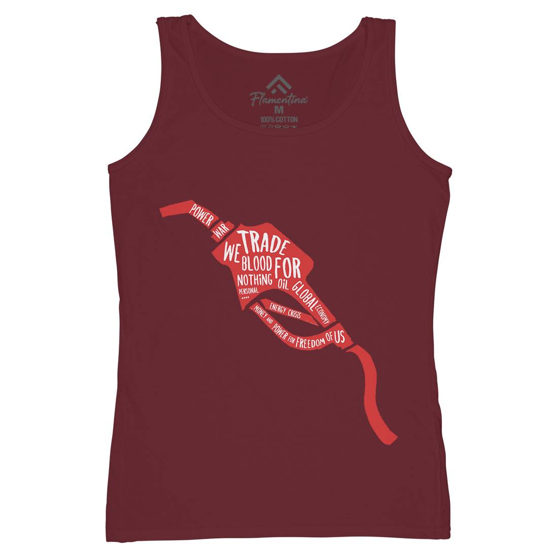 Blood Oil Womens Organic Tank Top Vest Motorcycles A304